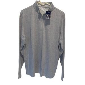 Ahead Performance Mens Breathable Stretch Golf 1/4 Zip Shirt Jacket Carbon Large